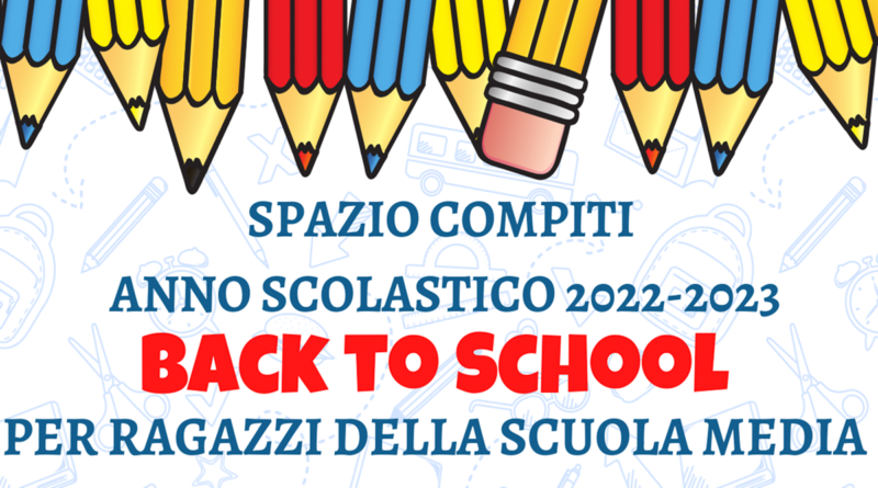 Spazio compiti per ragazzi delle scuole medie offerto da ACLI Pavia