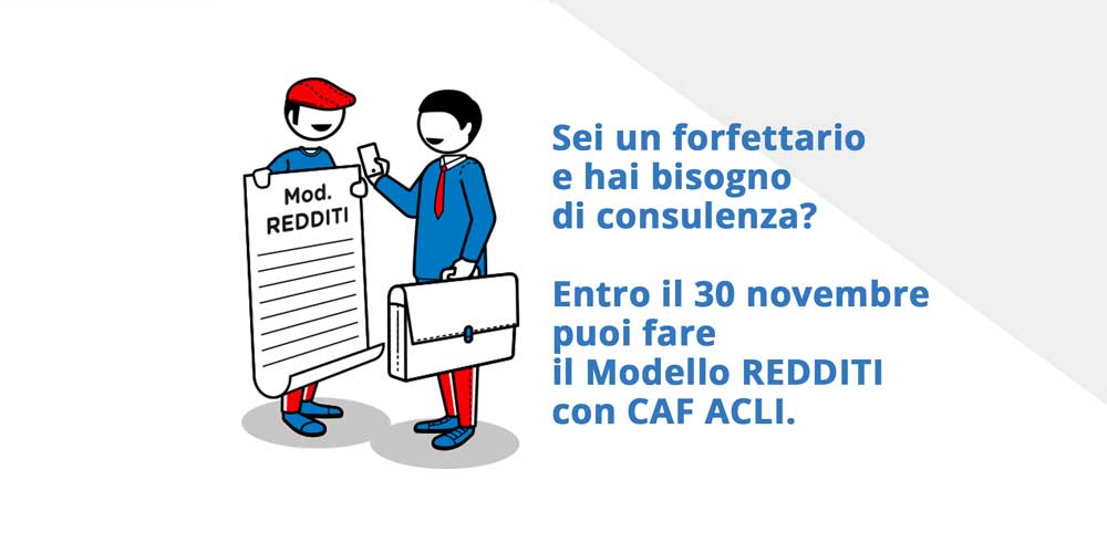 Servizio compilazione modello Redditi anche per forfettari